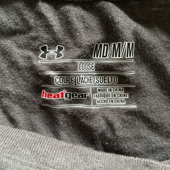 Men’s Medium Under Armour Freedom Gray Long Sleeve - Picture 3 of 3